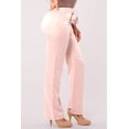 thumbnail image 6 of Tribute Silk Straight Leg Pants With Self Tie - Blush Pink, 6 of 9