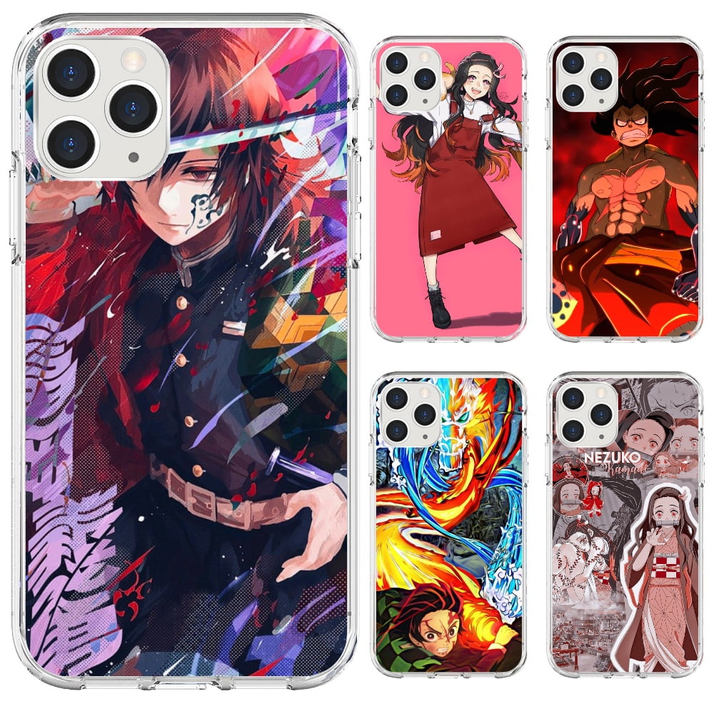 Anime Demon Slayer Phone Case For Iphone 13 Pro Max Demon Slayer Phone Cover For 12 Pro Max 12mini Iphone 11 Pro Xs Max Xr X 6 6s Plus 7 8 Plus