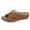 Brown, variant on Clearence Women’s Fishmouth Wedge Sandals Summer Beach Slides with Adjustable Belt Buckle Thick Non-Slip Sole Arch Support Lightweight Casual Outdoor Footwear