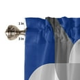 thumbnail image 6 of Nordic Style Retro Medieval Geometric Abstract Rod Pocket Short Curtain Half-Curtain For Kitchen Door Drape Cafe Small Window, 6 of 6
