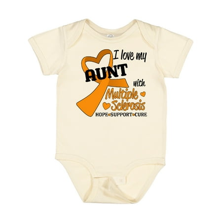 

Inktastic I Love My Aunt with Multiple Sclerosis- Hope Support Cure Gift Baby Boy or Baby Girl Bodysuit