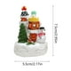 thumbnail image 3 of Adornos navideños, adornos navideños, regalos navideños, casa pequeña de resina brillante navideña, adorno de Papá Noel, adornos navideños de resina, 3 of 6