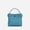blue, variant on Genuine Cowhide Women Mini Bucket Bag, Blue Pebbled Leather Crossbody Handbag