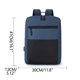 thumbnail image 4 of Mochila de tres piezas azul, carga USB, alta capacidad, de negocios Oxford, para hombres, 4 of 5