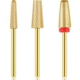 thumbnail image 1 of Juego de brocas para uñas Outus 5 en 1, barril cónico, carburo, x3, 1 of 7
