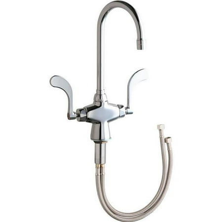 Chicago Faucets 50-E35-317Xkab Commercial Grade Single Hole Kitchen Faucet - Chrome
