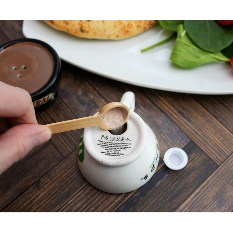  Silver Buffalo Friends Central Perk Mugs Ceramic Salt and Pepper  Shaker: Home & Kitchen