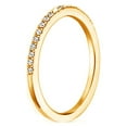 thumbnail image 2 of Ivy & Bauble Yellow Gold Plated CZ Half Eternity Wedding Ring Band for Women, 2mm, Size 10, 2 of 3