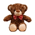 thumbnail image 2 of Adorable Teddy Bear Plush Toy with Classic Bow Detail Soft Furry Doll for Home Decoration Gift Giving Comforting Stuffed Animal Companion, 2 of 6