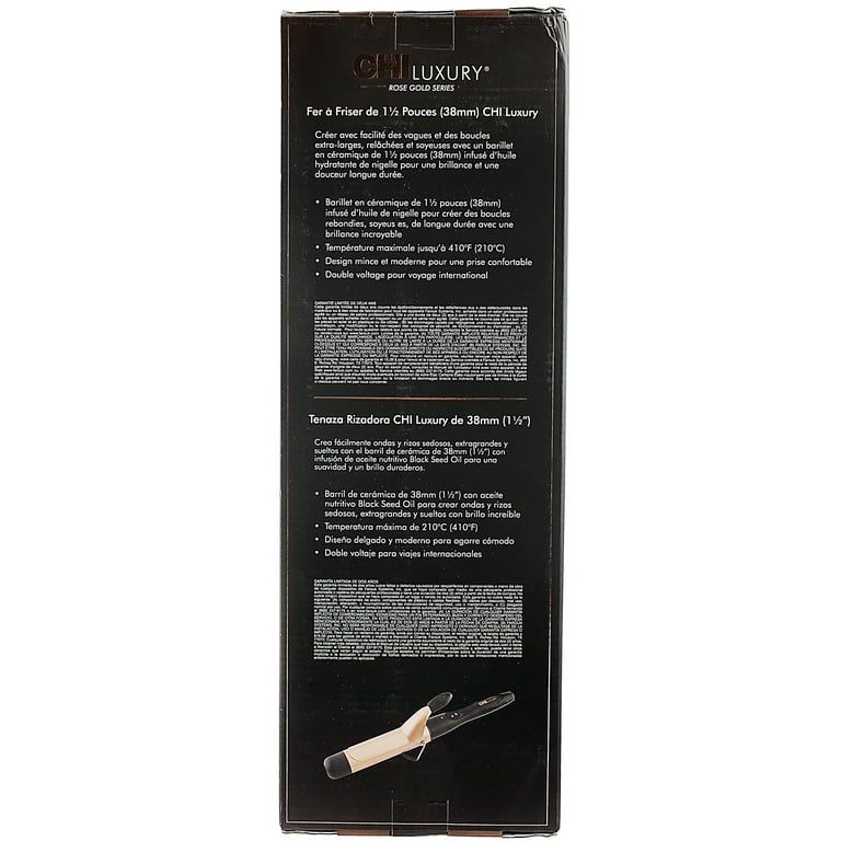 Chi Luxury 1.5 Inch Spring Curling Iron Rose Gold Series Walmart