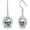 Filigree-Moss Agate, variant on Moss Agate Filigree Teardrop Dangle Earrings Sterling Silver Fishhook Backing Earrings Jewelry for Women