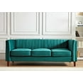 thumbnail image 5 of Uspridefurniture Plainfield Line Tufted Square 3Pcs Living Room set, Green Velvet, 5 of 5