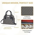thumbnail image 3 of Signare Tapestry Black And White Luxor Convertible Top Handle Bag, 3 of 11