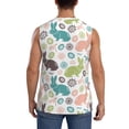 thumbnail image 4 of Balery Easter Rabbit Camisetas sin mangas para hombre, absorbe la humedad y protege contra el mal olor.-Large, 4 of 7