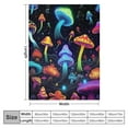 thumbnail image 4 of ARISTURING Mushroom Blanket Hippie Plant Throw Blankets for Couch Colorful Sherpa Blankets Soft Cotton Fuzzy Blanket Flannel Plush Blanket, 4 of 6