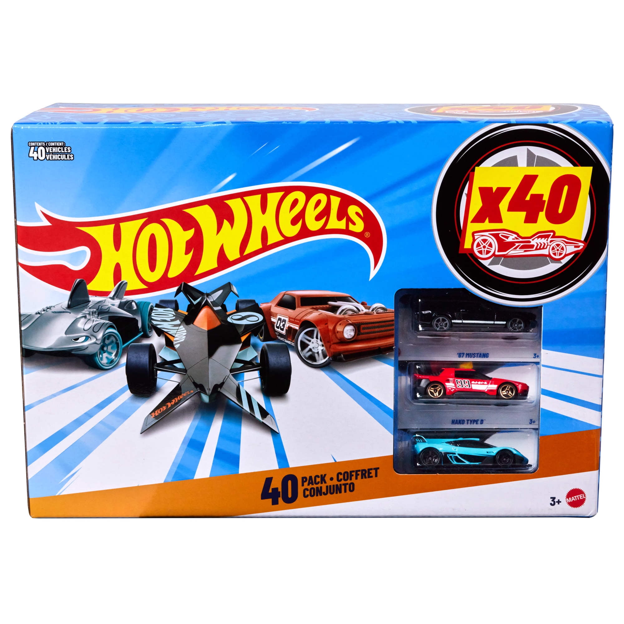 Hot Wheels Premium Display Sets with 3 Die-Cast Cars & 1 Transport