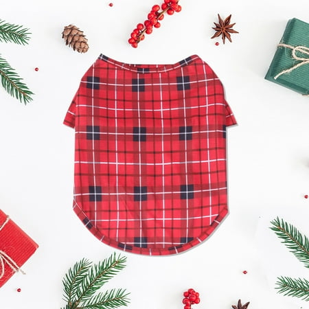 

SUWHWEA Christmas Pajamas for Family Christmas Cute Dog Plaid Lattice Print Pet Clothes Family Parent-child Wear Dog Family gifts on Clearance