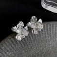 thumbnail image 1 of S925 Silver Needle Small Fresh Simple Flower Earrings Light Luxury Fashion Versatile Earnail Earrings, 1 of 1