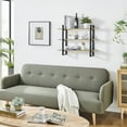 thumbnail image 2 of Danya B. Rio Three Tier Modular Floating Bracket Wall Shelf - Chestnut, 2 of 8
