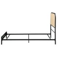 thumbnail image 5 of Amherst Radio Weave Rattan Metal Full Bed Black, 5 of 10