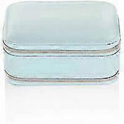 Jewelry Box Small Jewelry Box with Mirror for Ring Earring Bracelet Blue 11.5*8.5*5cm Travel Jewelry Box