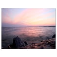 thumbnail image 2 of Purple Tinged Evening Seashore - Beach Photo Canvas Print, 2 of 3