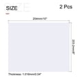 thumbnail image 2 of Uxcell Plastic Sheet  Panel for Picture Frame Replacement Craft Clear 8x10x0.04 inch, 2 of 7
