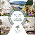 thumbnail image 6 of Easter Tulip Outdoor Rug for Patio/Deck/Porch, Non-Slip Large Area Rug 6 x 9 Ft, Spring Watercolor Country Flower Plant Indoor Outdoor Rugs Washable Area Rugs, Reversible Camping Rug Carpet Runner, 6 of 8