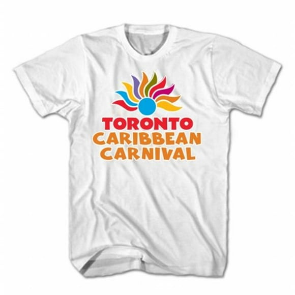 GDC-GameDevCo Ltd. TCC-95045M Toronto Caribbean Carnival Adult T-Shirt, White, Arch Logo, M