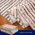 thumbnail image 6 of Subtext Modern Area Rugs Soft Anti-Stain Durable Carpets (6'×9',White Striped), 6 of 8