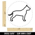 thumbnail image 2 of American Staffordshire Terrier Amstaff Dog Outline Self-Inking Rubber Stamp Ink Stamper - Green Ink - Medium 1 Inch, 2 of 7