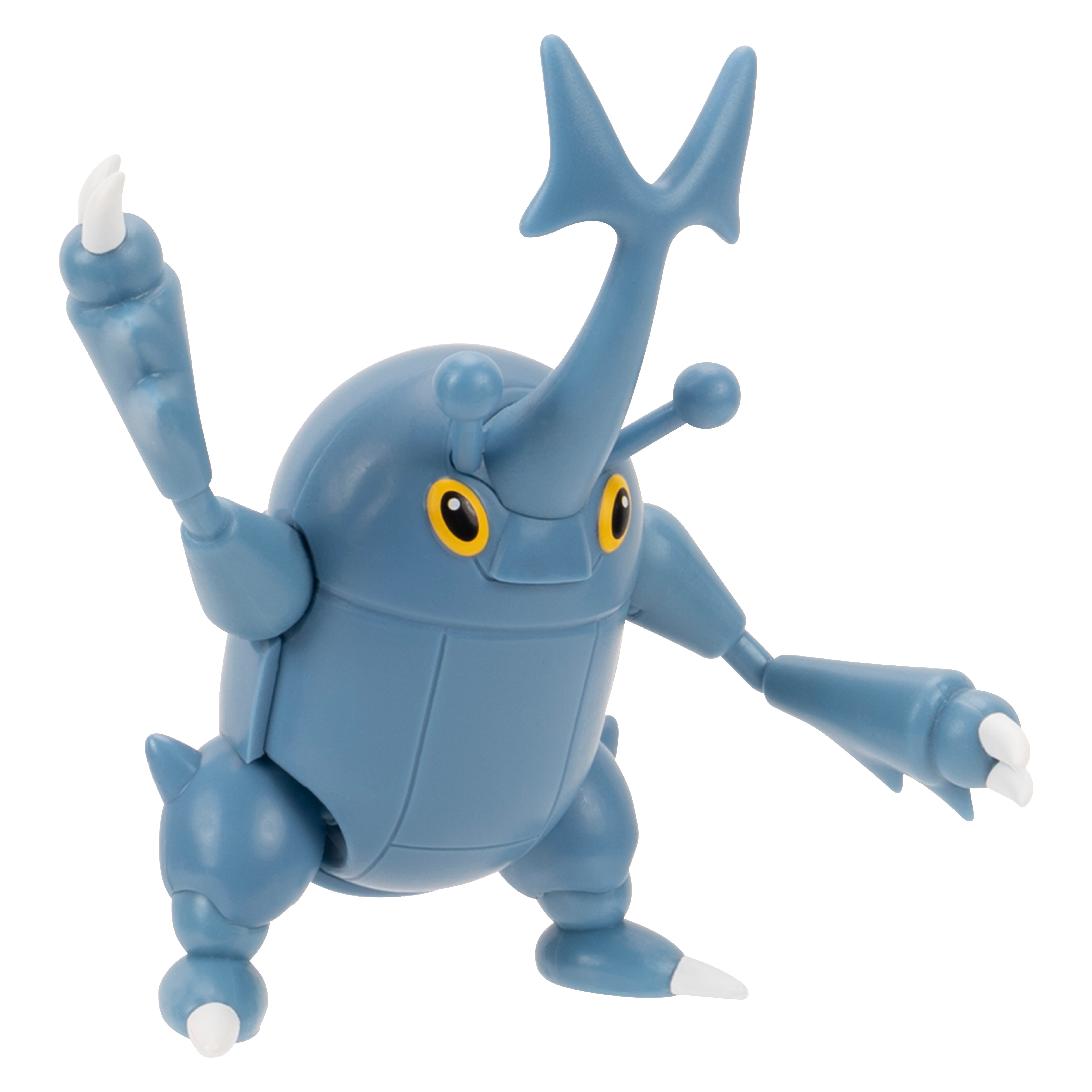 Pokemon Heracross Battle Feature Figure - 4.5 Inch Collectible Heracross Toy with Accessory