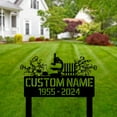 thumbnail image 2 of Handmadetneonsign Custom Outdoor Memorial Scientist Metal Sign With Stakes, Scientist Name, 2 of 4