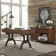 thumbnail image 5 of Arlington House Medium Brown Complete 2 Piece Desk, 5 of 6