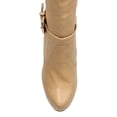 thumbnail image 4 of Nature Breeze Amber-02 New Women Platform Quilt Knee High Stiltto Heel Boot, 4 of 5