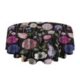 thumbnail image 5 of Pioneer Flower Floral Print Pattern Round Tablecloth 60"x60",Wrinkle Wipeable Table Cloth for Kitchen Dining Room Picnic Patio Party, 5 of 6