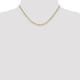 thumbnail image 2 of Solid 14k Yellow Gold 2.2mm Flat Beveled Curb Cuban Chain Necklace - with Secure Lobster Lock Clasp 16", 2 of 6