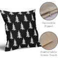 thumbnail image 4 of Christmas Tree Pillow Covers 18x18 Set of 2 Red Xmas Rustic Style Winter Print Decorative Outdoor Pillowcases Farmhouse Vintage Holiday Decorations Throw Cushion Case Decor for Couch Sofa Bed, 4 of 6