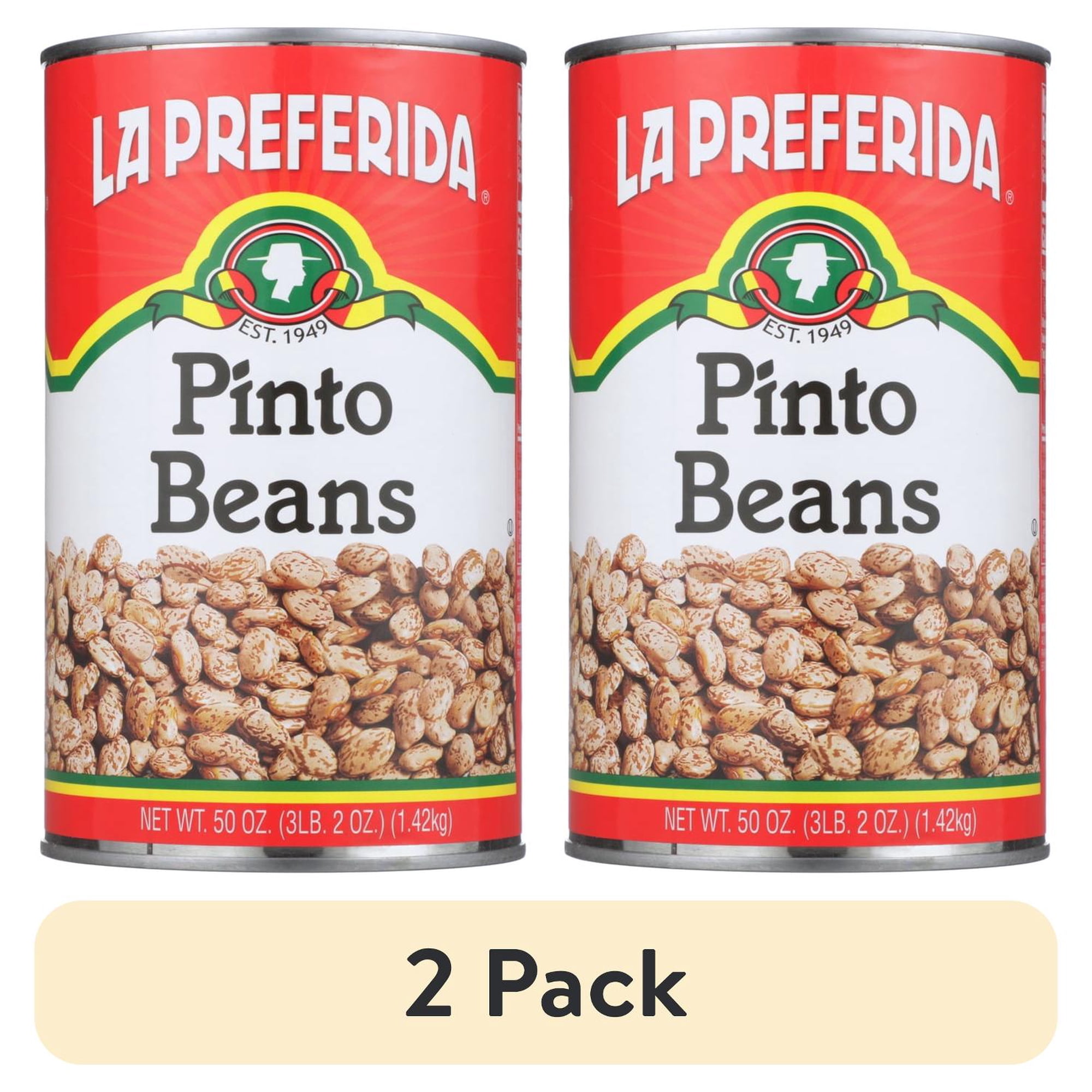 (2 pack) La Preferida Pinto Beans, 50 oz, Can