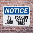 thumbnail image 4 of (2 Pack) Forklift Access Only OSHA Notice Sign 10 Inch X 7 Inch Indoor / Outdoor Rust-Free Aluminum Metal Signs for Workplace, Workshop, and Construction Site, Made in the USA, 4 of 8