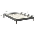 thumbnail image 3 of Modway Tessie Fabric Bed Frame with Squared Tapered Legs, Multiple Sizes and Colors, 3 of 5