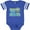 Football Blue and White, variant on Inktastic Happy 1st Fathers Day with Monkey in Blue Boys Baby Bodysuit
