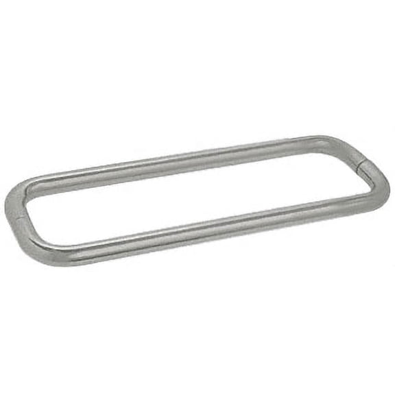 CRL BMNW12X12SN Satin Nickel 12" BM Series Back-to-Back Towel Bar Without Metal Washers