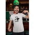 thumbnail image 2 of Make Your Mark Design Let's Get Lucky Irish Shamrock & St. Patrick's Day T-Shirt Gifts for Men & Women White, 2 of 8