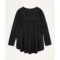 thumbnail image 2 of TIYOMI Plus Size 5X Long Sleeve Sequin Tunics For Women Black Swing Sparkle Pullover Fall Dressy Blouses Glitter Tops Pleated Babydoll Casual Tunics Spring Shirts 5XL 26W 28W, 2 of 7