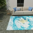 thumbnail image 3 of Unique Loom Outdoor Modern Collection Area Rug - Earth (5' 3" x 8' Rectangle Blue/Green), 3 of 9