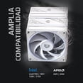 thumbnail image 4 of Disipador Doble CPU Gamer BALAM RUSH HELIUX PRO HEX70 120mm ARGB 3pin LGA 1700 AM5 600 - 2000 RPM 4-pin PWM 6 Pipas Blanco BR-942010, 4 of 6