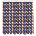 thumbnail image 3 of Ambesonne Ghost Shower Curtain, Spooky and Funny Dots, 69"Wx70"L, Multicolor, 3 of 3
