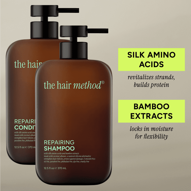 The Hair Method Repairing Shampoo Silk Amino Acids & Bamboo with