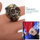 thumbnail image 2 of 2 relojes vintage con forma de concha y anillo, elegantes relojes con forma de calavera y anillo, relojes de dedo., 2 of 7